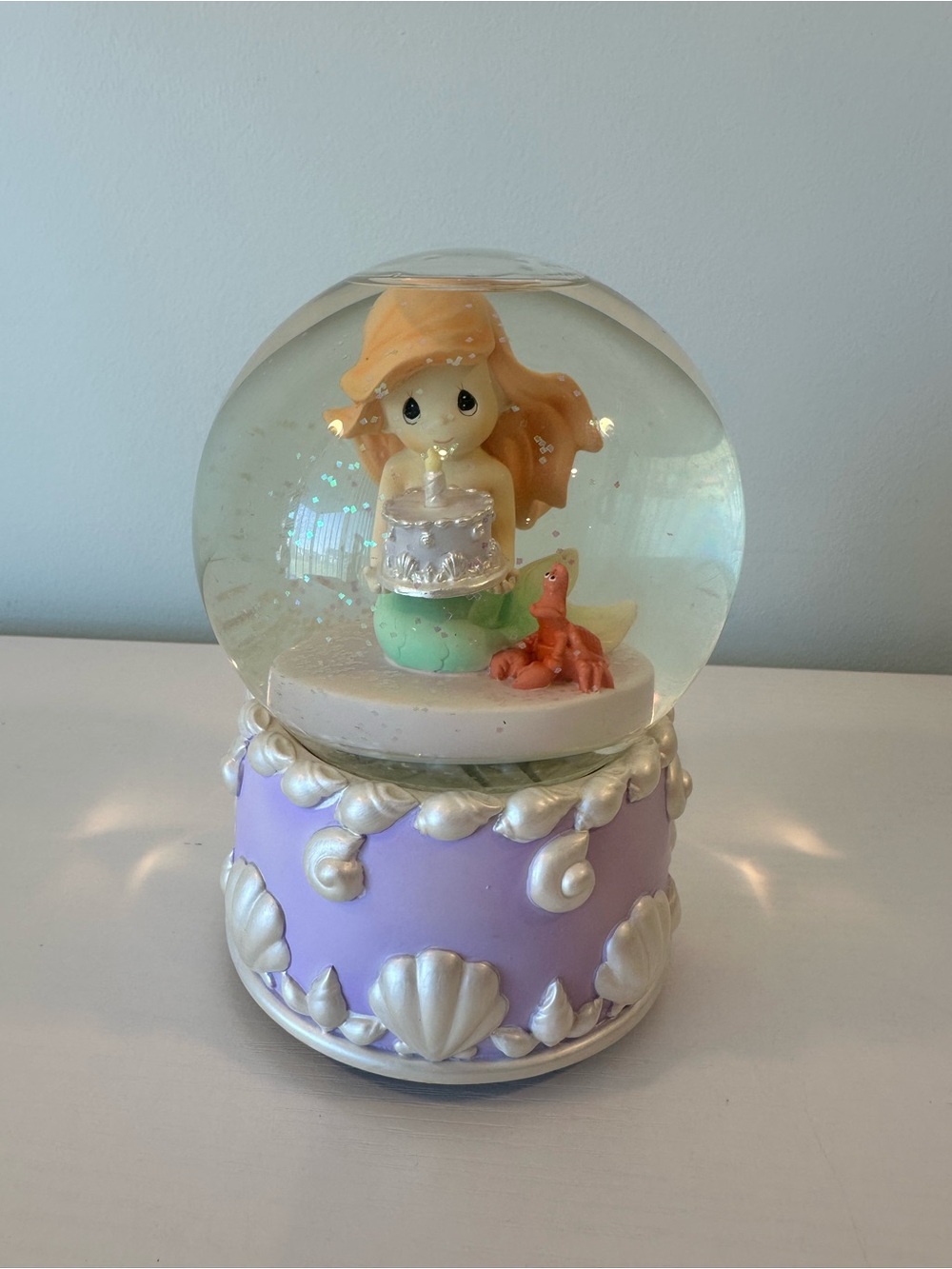 Precious Moments Disney Showcase Ariel Waterglobe Part of Your World Song